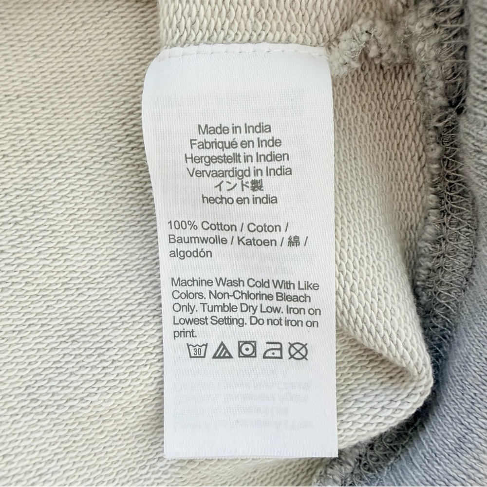 J.Crew Men’s Oars Terry Pullover Sweatshirt Gray American Flag Graphic nautical - Picture 13 of 15